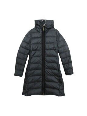 Moncler Nantesfur Down Coat Long Length Navy